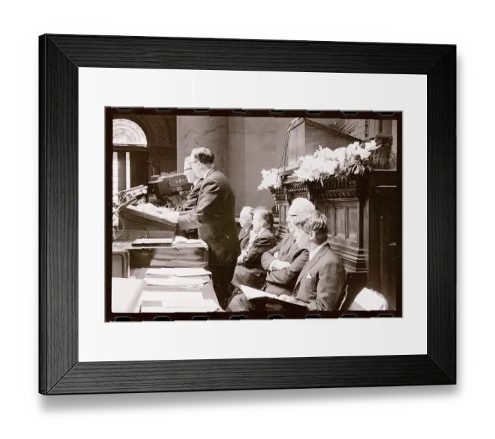 Framed Print : Robert Kennedy Sitting Next to Earl Warren Framed Print : Robert Kennedy Sitting Next to Earl Warren