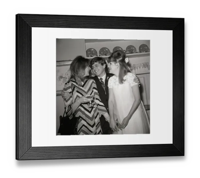 Framed Print : Lynn Redgrave And Husband Toasted Framed Print : Lynn Redgrave And Husband Toasted
