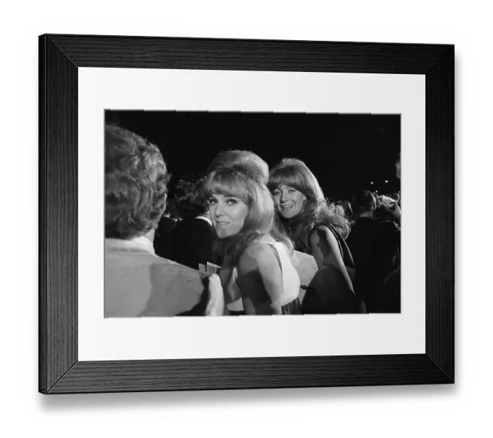 Framed Print : Lynn and Vanessa Redgrave Standing Outside
