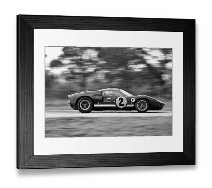 Framed Print : Ford Prototype Racecar on Track Framed Print : Ford Prototype Racecar on Track