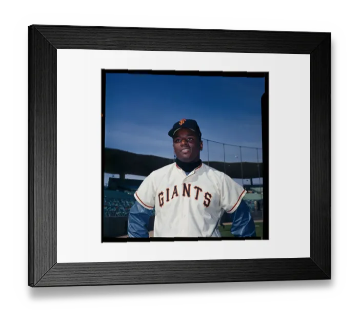 Framed Print : Portrait of Tito Fuentes Posing in Baseball Uniform Framed Print : Portrait of Tito Fuentes Posing in Baseball Uniform