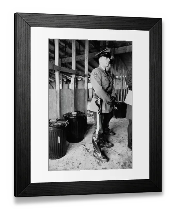 Framed Print : Police Standing Guard Framed Print : Police Standing Guard