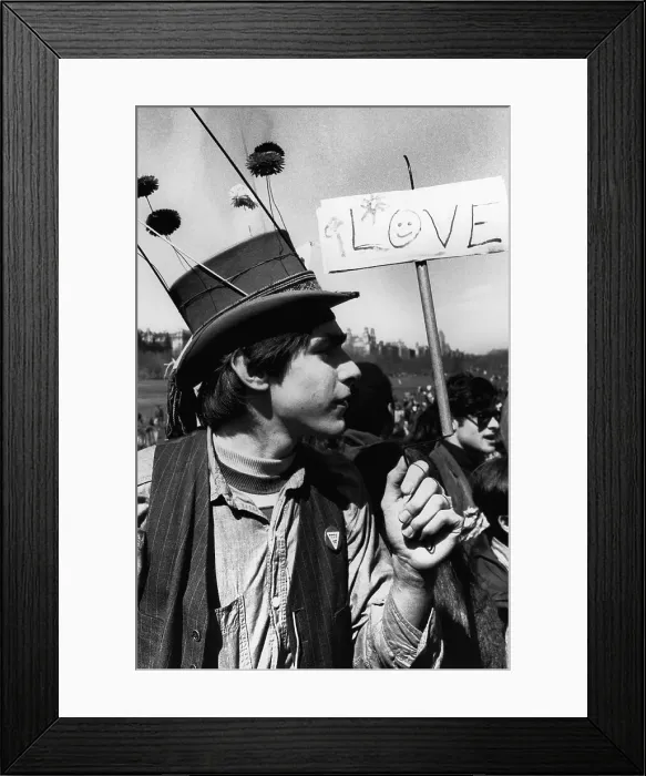 Framed Print : Hippie in Central Park