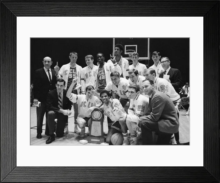Framed Print : Portrait of UCLA Basketball Players Framed Print : Portrait of UCLA Basketball Players