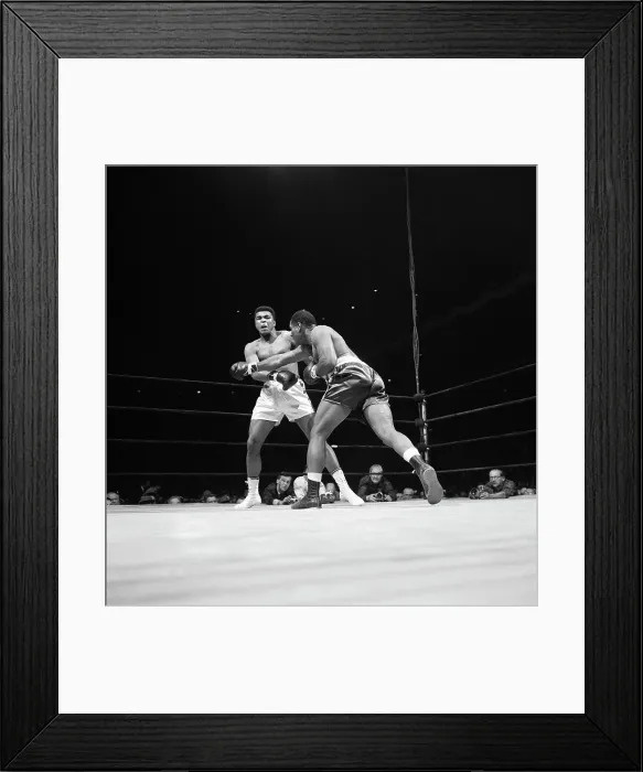 Framed Print : Cassius Clay and Opponent in Action Framed Print : Cassius Clay and Opponent in Action