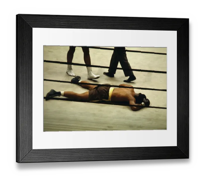 Framed Print : Zora Folley on the Ring Floor After Being Defeated by Muhammed Ali Framed Print : Zora Folley on the Ring Floor After Being Defeated by Muhammed Ali