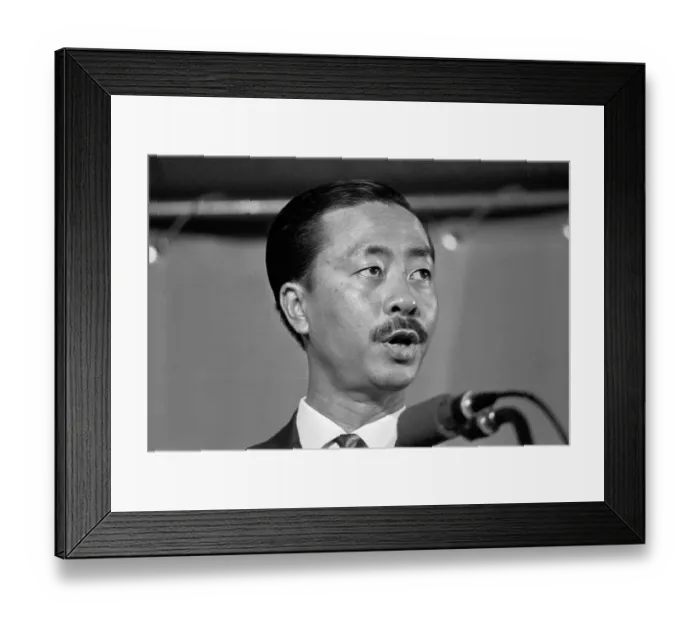 Framed Print : Portrait of Nguyen Cao Ky Framed Print : Portrait of Nguyen Cao Ky