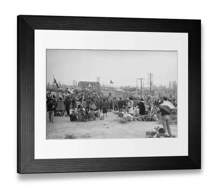 Framed Print : Squatter Families Framed Print : Squatter Families