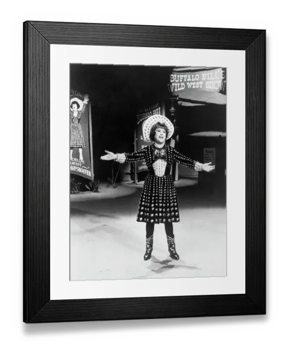 Framed Print : Ethel Merman Performing in Annie Get Your Gun Framed Print : Ethel Merman Performing in Annie Get Your Gun