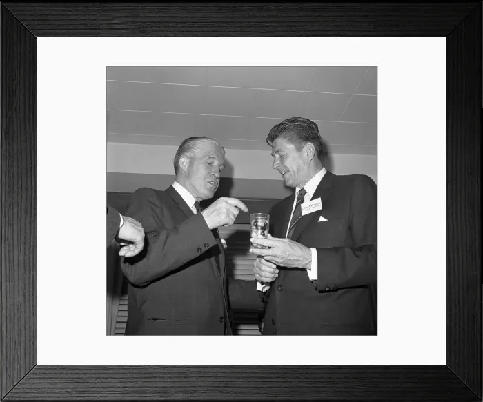 Framed Print : Republican Governors Reagan and Romney