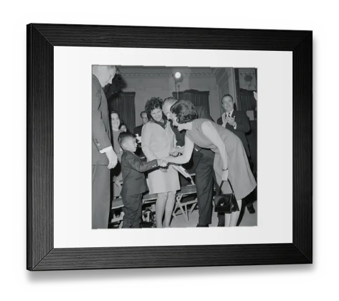 Framed Print : President and Wife Meeting Poncho Mansera Framed Print : President and Wife Meeting Poncho Mansera