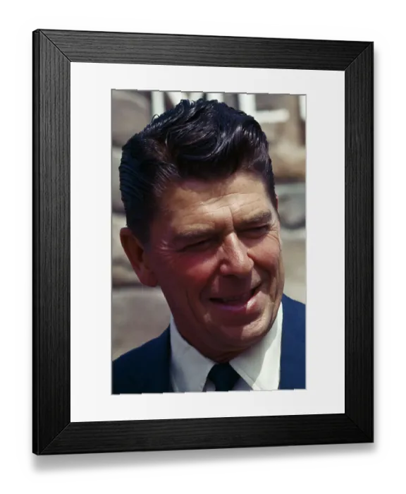 Framed Print : Portrait of Ronald Reagan Framed Print : Portrait of Ronald Reagan