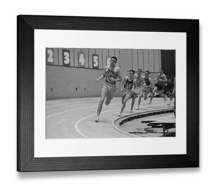 Framed Print : Jim Bair Running NCAA Race Framed Print : Jim Bair Running NCAA Race