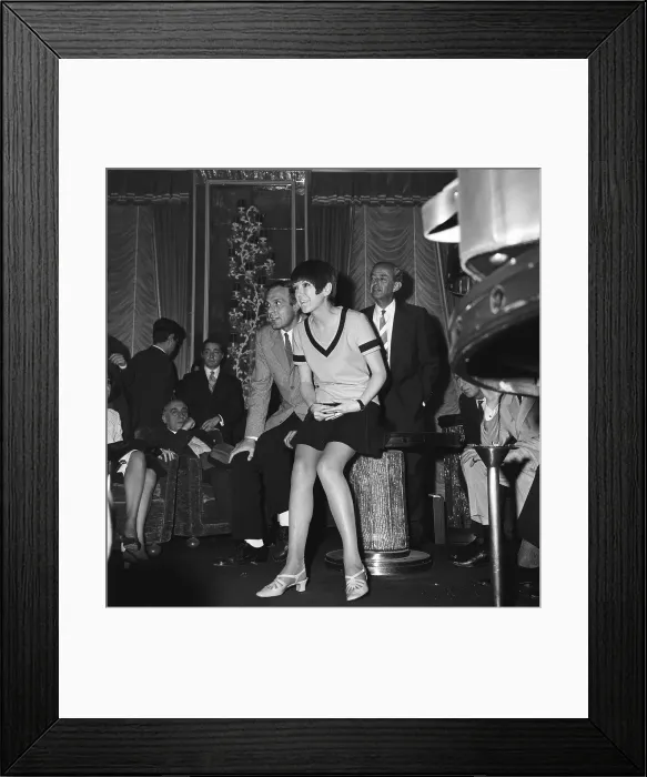Framed Print : Mary Quant at Shop Opening Framed Print : Mary Quant at Shop Opening