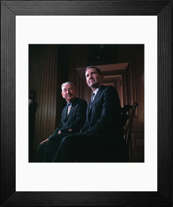 Framed Print : Portrait of Tom Clark and Ramsey Clark Framed Print : Portrait of Tom Clark and Ramsey Clark