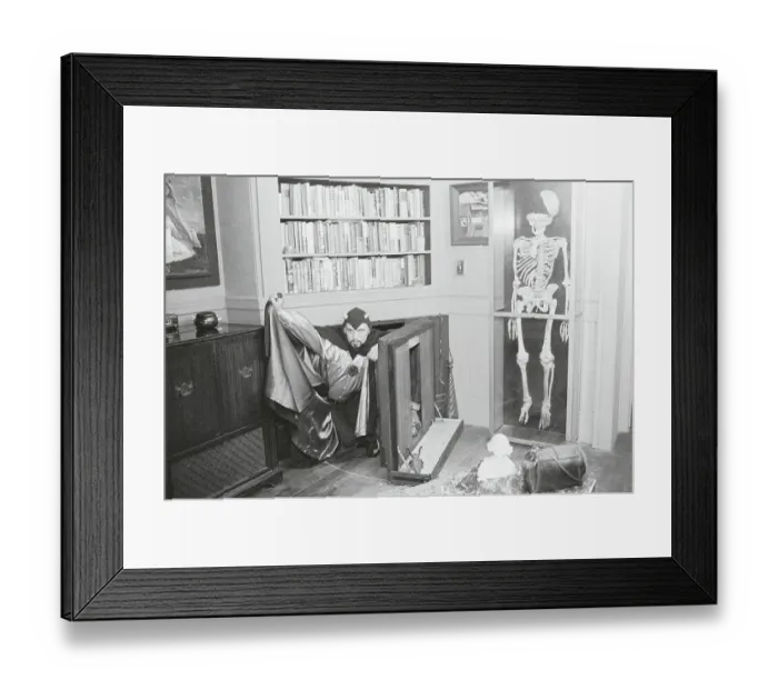 Framed Print : Anton LaVey Exiting Secret Chamber Framed Print : Anton LaVey Exiting Secret Chamber