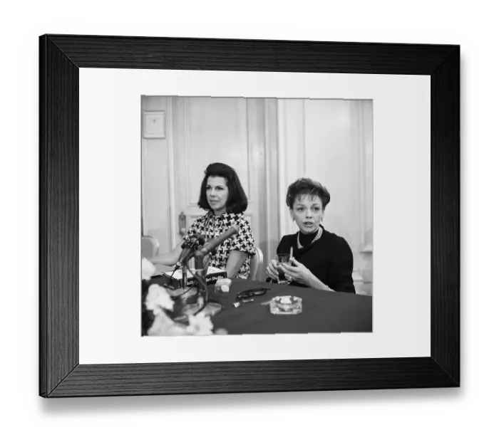 Framed Print : Judy Garland and Jacqueline Susann Framed Print : Judy Garland and Jacqueline Susann