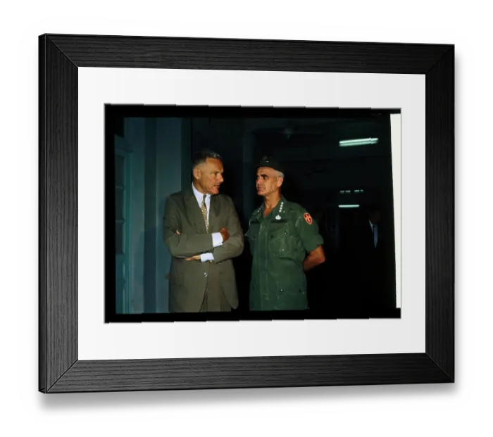 Framed Print : William Westmoreland and Henry Cabot Lodge Framed Print : William Westmoreland and Henry Cabot Lodge