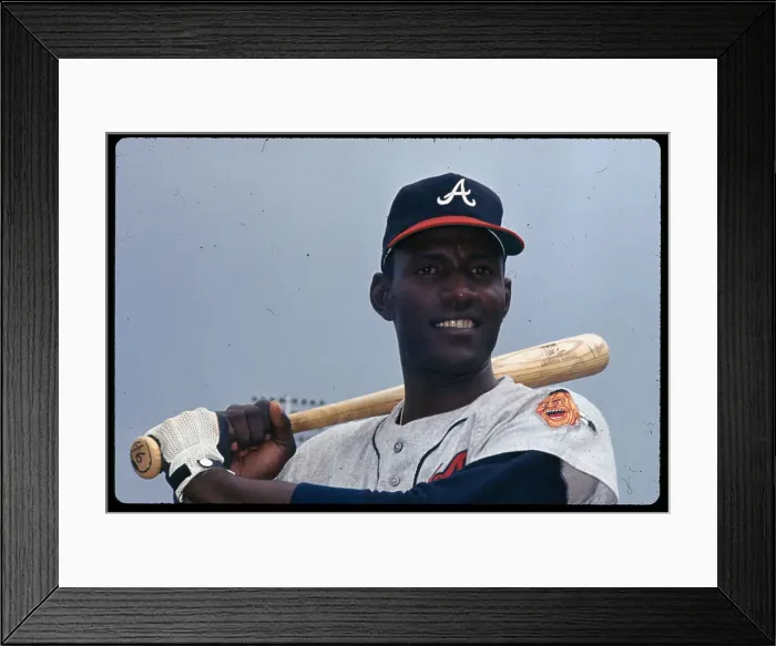 Framed Print : Rico Carty Holding Baseball Bat in Batting Position Framed Print : Rico Carty Holding Baseball Bat in Batting Position