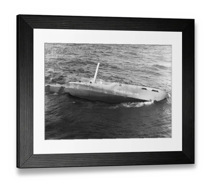 Framed Print : View Of The Demolished Supertanker