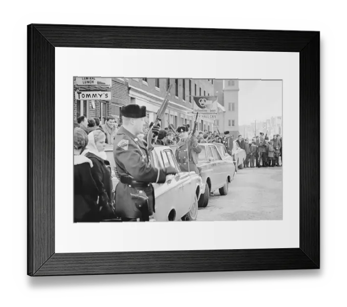 Framed Print : State Troopers with Shotguns Outside Station Framed Print : State Troopers with Shotguns Outside Station