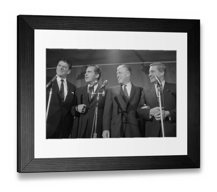 Framed Print : GOP Members Speaking to Newsmen Framed Print : GOP Members Speaking to Newsmen