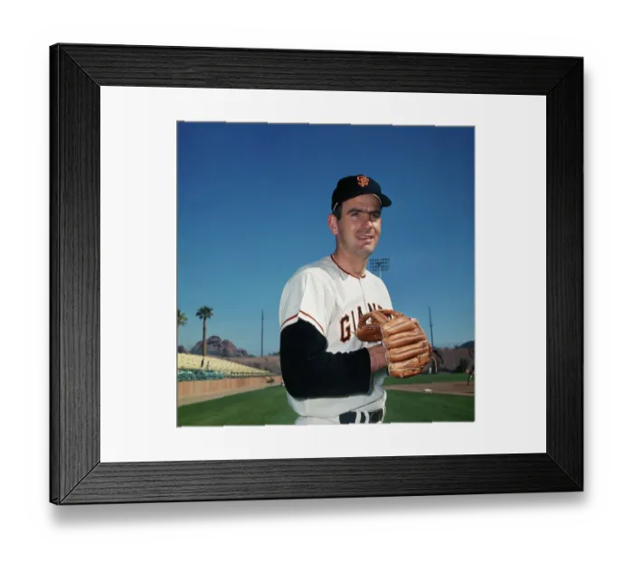 Framed Print : Gaylord Perry Holding Baseball Mitt Framed Print : Gaylord Perry Holding Baseball Mitt