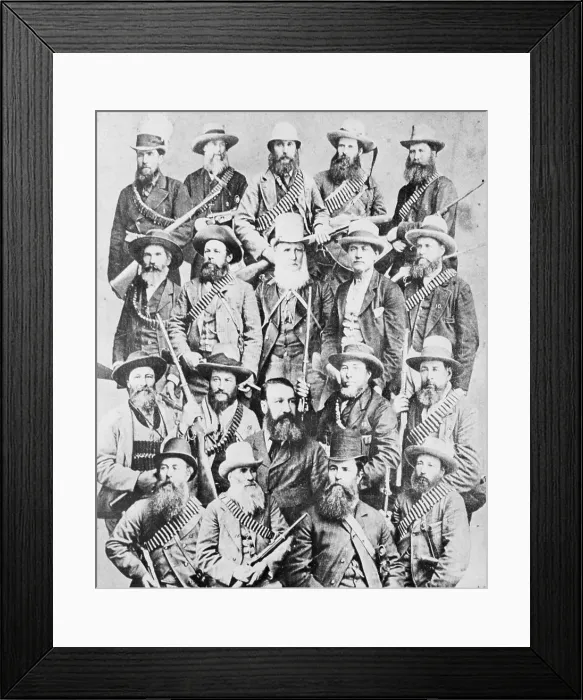 Framed Print : Boer Commandos Posing Together Framed Print : Boer Commandos Posing Together