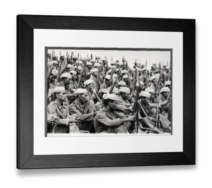 Framed Print : Crowd of Armed Aden Federal Guards Framed Print : Crowd of Armed Aden Federal Guards