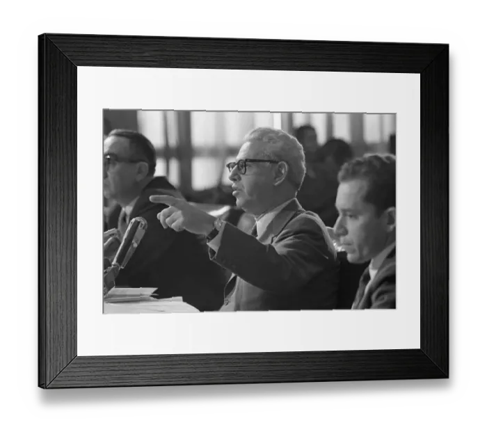 Framed Print : Arthur Goldberg Testifying Framed Print : Arthur Goldberg Testifying