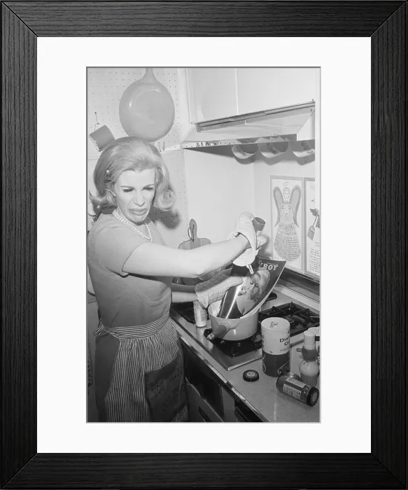 Framed Print : Joan Rivers Cooking Playboy Magazine Framed Print : Joan Rivers Cooking Playboy Magazine