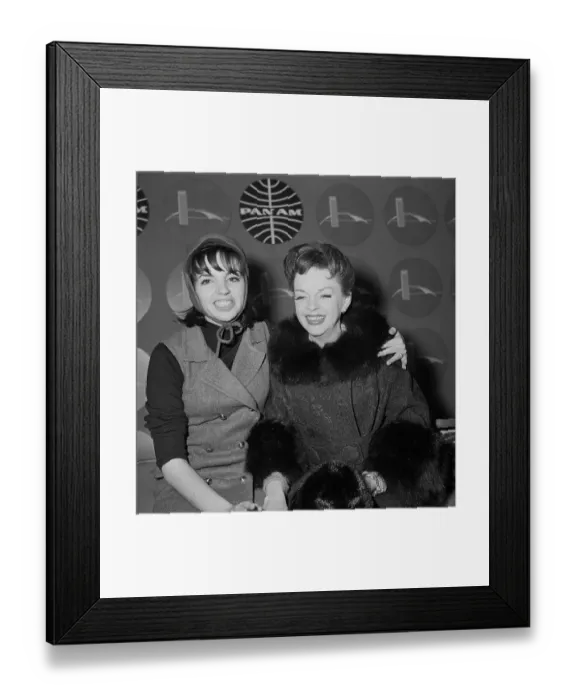 Framed Print : Portrait of Liza Minnelli and Judy Garland Framed Print : Portrait of Liza Minnelli and Judy Garland