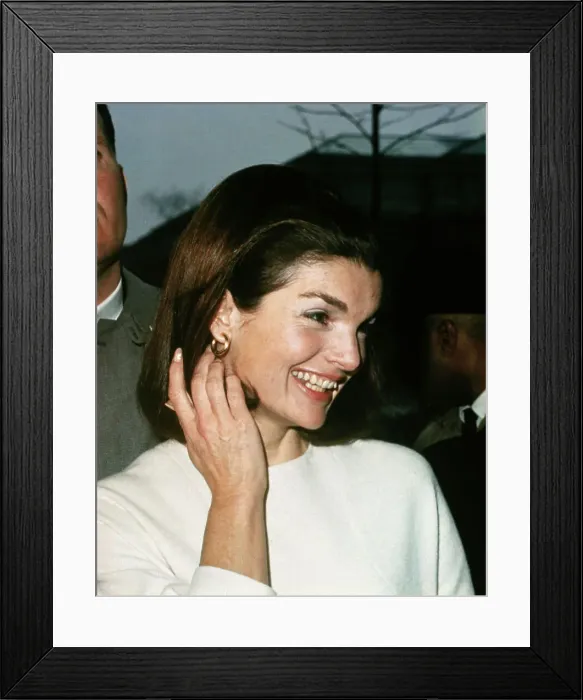 Framed Print : Jackie Kennedy Smiling Framed Print : Jackie Kennedy Smiling