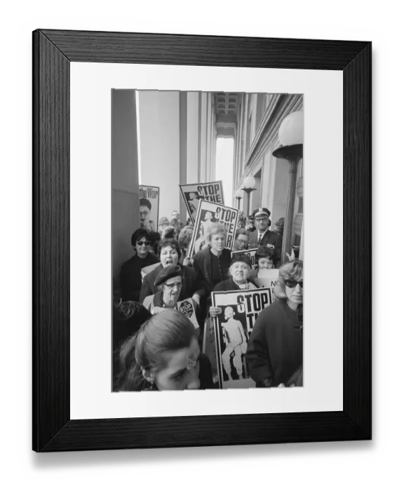 Framed Print : Woman Striking For Peace at Pentagon Framed Print : Woman Striking For Peace at Pentagon
