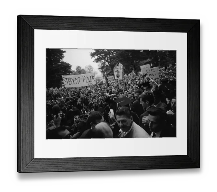 Framed Print : Reagan Speaking to College Demonstrators Framed Print : Reagan Speaking to College Demonstrators