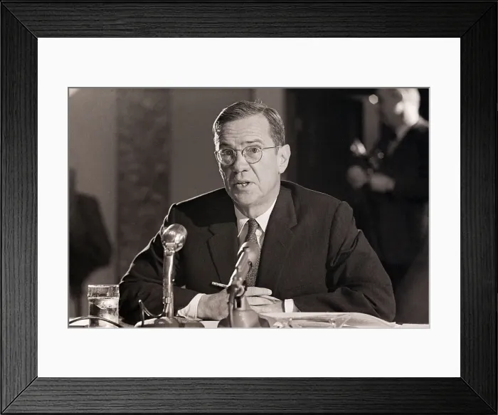 Framed Print : William McChesney Martin Jr. Testifying Framed Print : William McChesney Martin Jr. Testifying