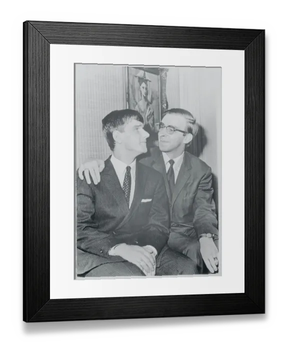 Framed Print : Portrait of Two Married Men Framed Print : Portrait of Two Married Men