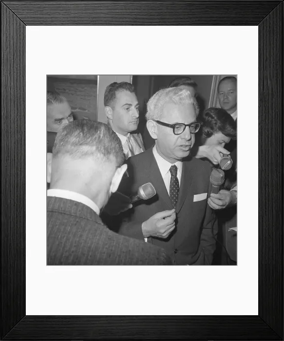 Framed Print : Arthur Goldberg Meets with President Johnson Framed Print : Arthur Goldberg Meets with President Johnson