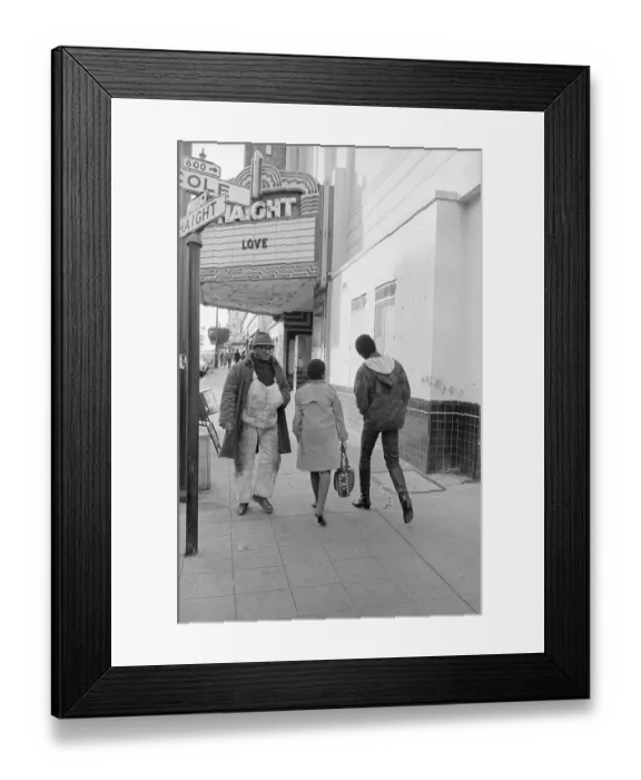 Framed Print : Love on the Haight Theater Marquee Framed Print : Love on the Haight Theater Marquee