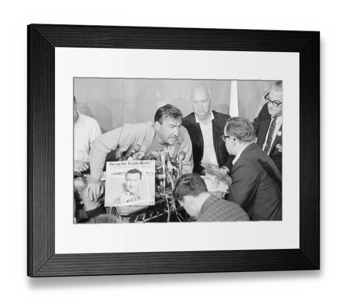 Framed Print : Congressman Adam Clayton Powell, Jr. at Press Conference Framed Print : Congressman Adam Clayton Powell, Jr. at Press Conference