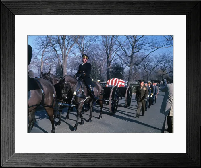 Framed Print : Caisson Carrying the Casket of Gus Grissom Framed Print : Caisson Carrying the Casket of Gus Grissom