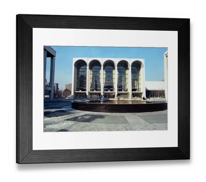 Framed Print : Exterior View of the Metropolitan Opera House Framed Print : Exterior View of the Metropolitan Opera House