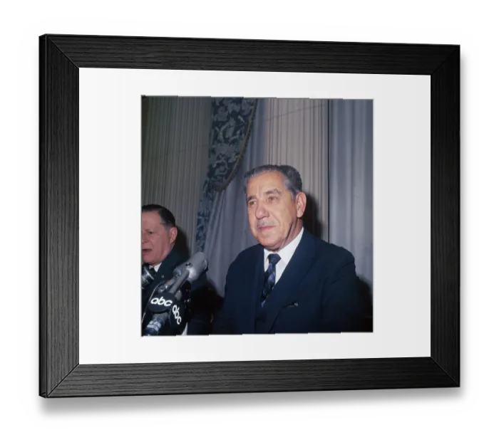 Framed Print : Portrait of Arthur Costa Silva Framed Print : Portrait of Arthur Costa Silva