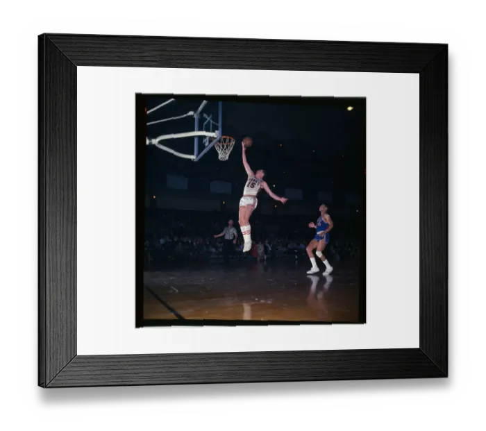 Framed Print : Richie Guerin in Action on Basketball Court Framed Print : Richie Guerin in Action on Basketball Court