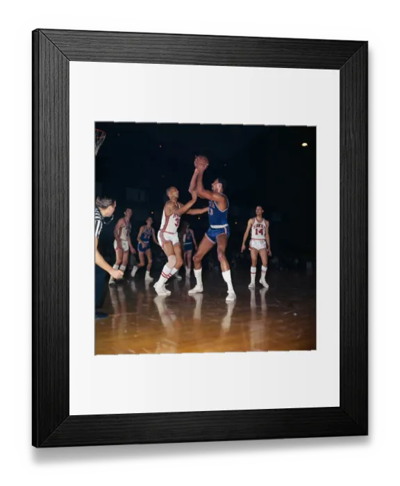Framed Print : Wilt Chamberlain Handling the Basketball Framed Print : Wilt Chamberlain Handling the Basketball