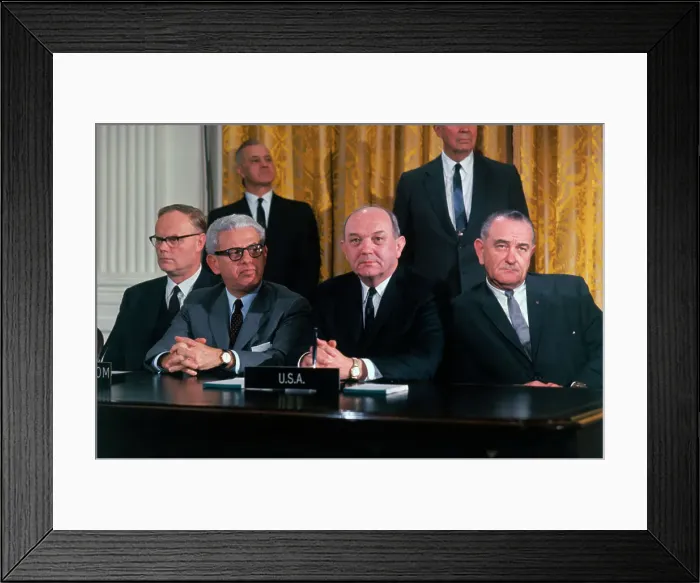 Framed Print : President Johnson Sitting with Dean Rusk and Arthur Goldberg Framed Print : President Johnson Sitting with Dean Rusk and Arthur Goldberg