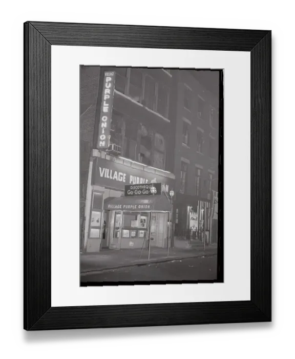 Framed Print : New York City Discotheque:The Purple Onion