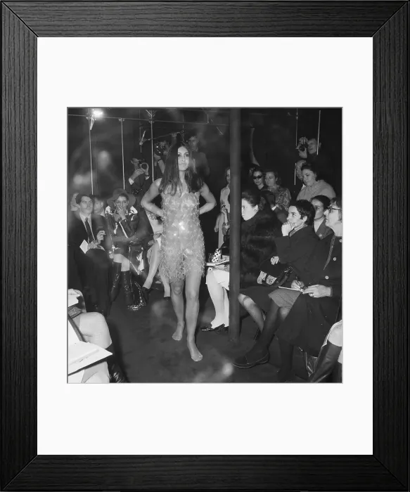 Framed Print : Plastic Dress Designed By Paco Rabanne Framed Print : Plastic Dress Designed By Paco Rabanne