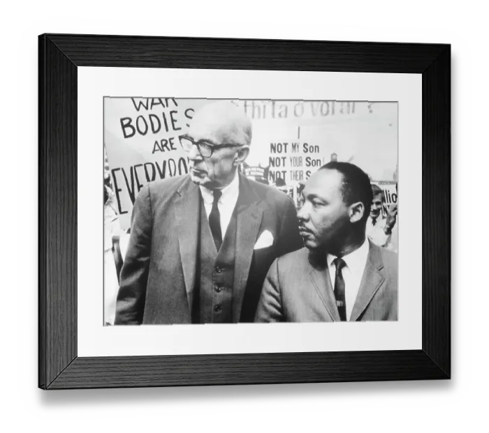 Framed Print : Spock and King Leading Protest in Chicago Framed Print : Spock and King Leading Protest in Chicago