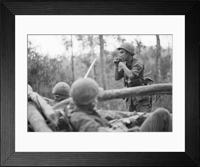 Framed Print : Photographer During Vietnam War